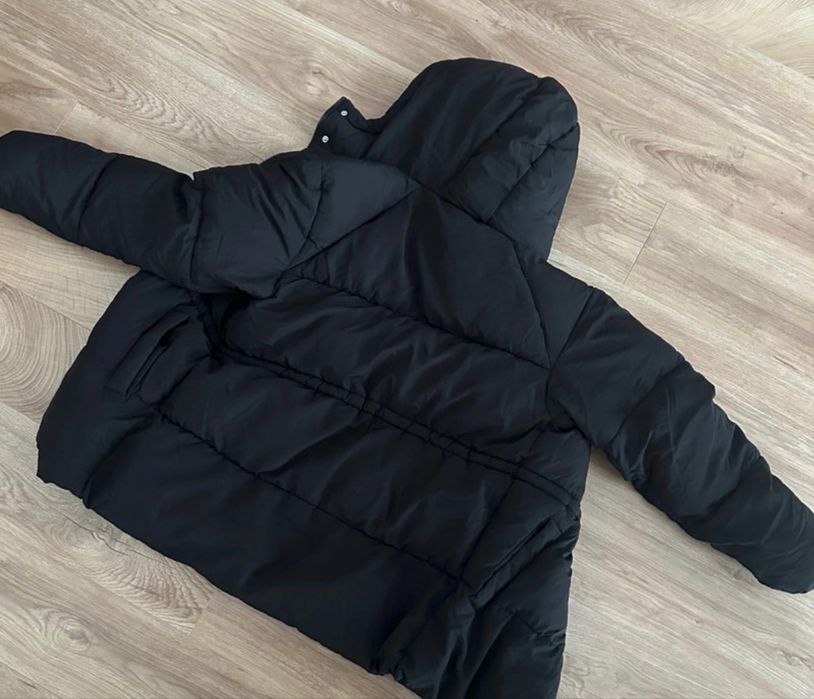 Kurtka modna ciepła H&M dłuższa kaptur