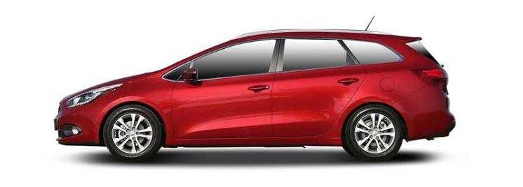 Bagażnik Dachowy Kia Ceed II Kombi 2013 do 2018 bazowy belki na relingi poprzeczki Amos Dynamic