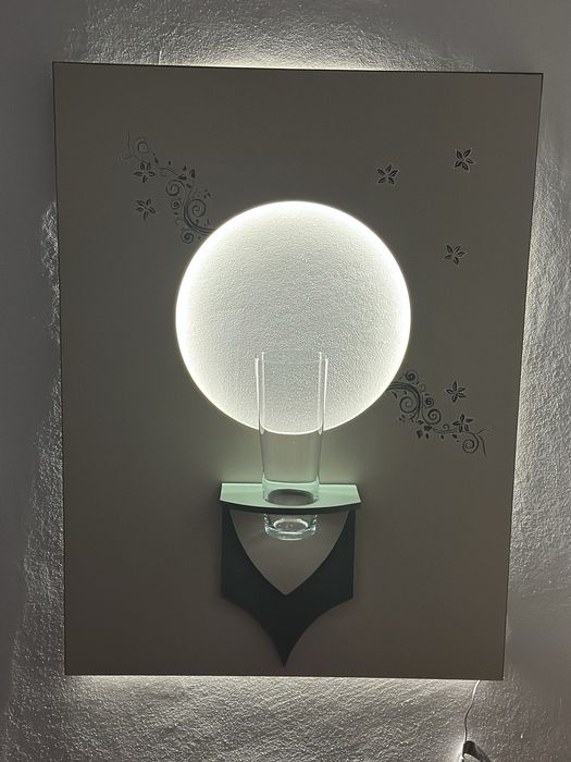 Quadro com luzes led