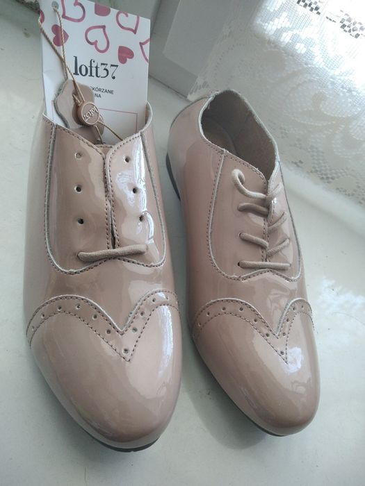 Nowe Pantofle damskie skórzane