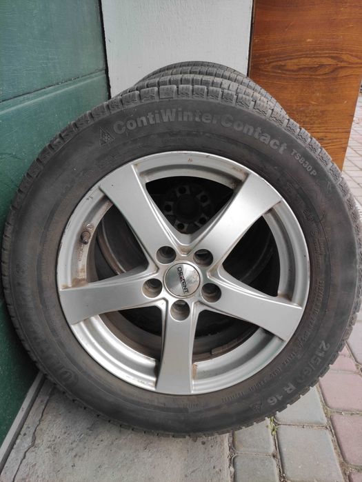 резина зимова Continental 215/60/R16 з легкосплавними дисками Dezent