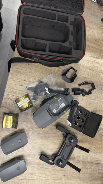 Dji mavic pro 2 baterias, mala de transporte e extras