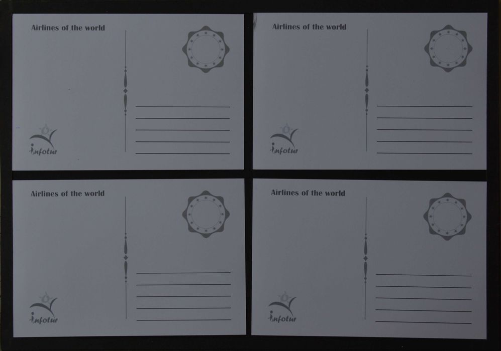 Postais - Lote de 8 unidades - companhias aéreas - X10382