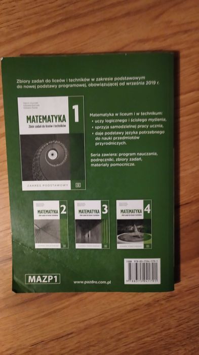 Matematyka 1 zbiór zadań zakres podstawowy Pazdro