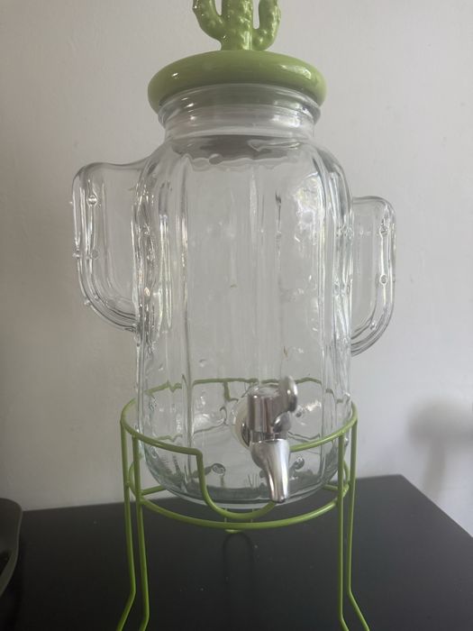 Słoik z kranikiem kaktus na lemoniade 3,7l.