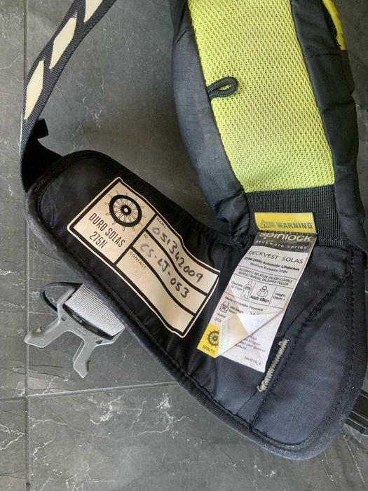 Kamizelka pneumatyczna asekuracyjna ratunkowa żeglarska Deckvest 275N