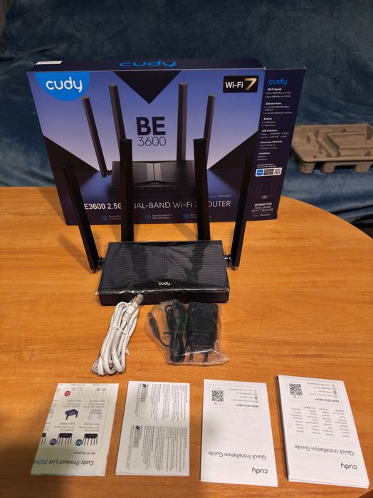 Ruter Cudy WR WR3600H WiFi 7 Port WAN 2.5Gb jak nowy Gwarancja
