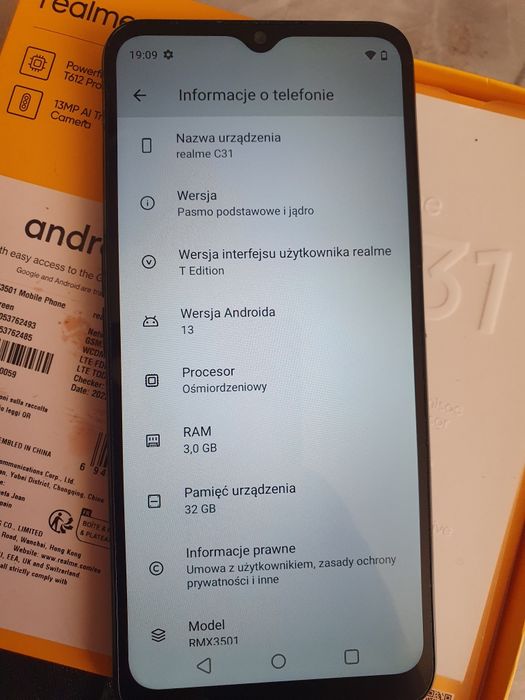 Realme C31 stan BDB +