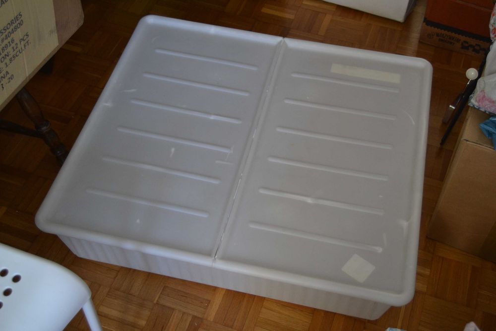 Pojemnik z pokrywką Ikea Dilling 70 x 77 x 19 cm pod łóżko pudełko organizer