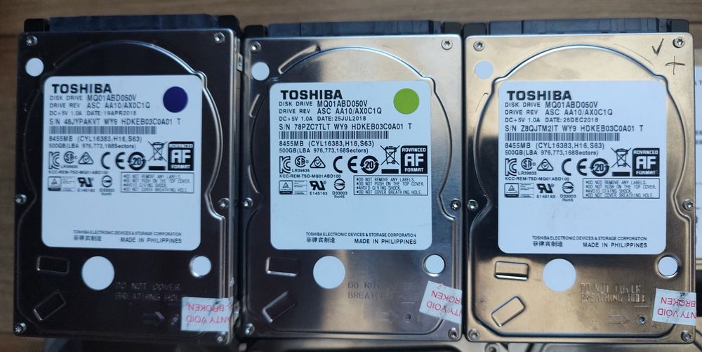Жорсткі диски HDD 2,5/3,5" 500Gb/1/2/3Tb  WD Seagate Toshiba