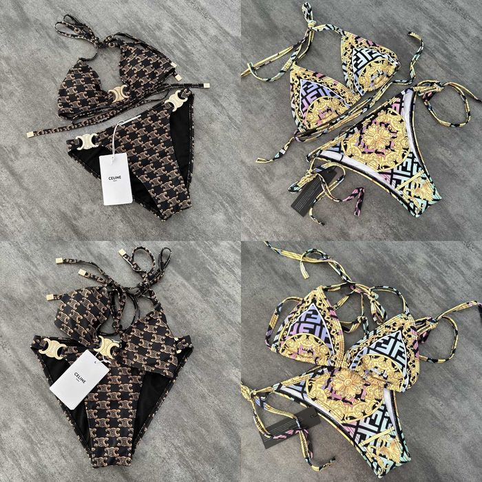 Komplet damski kapielowy Celine Paris 2-czesciowe Versace