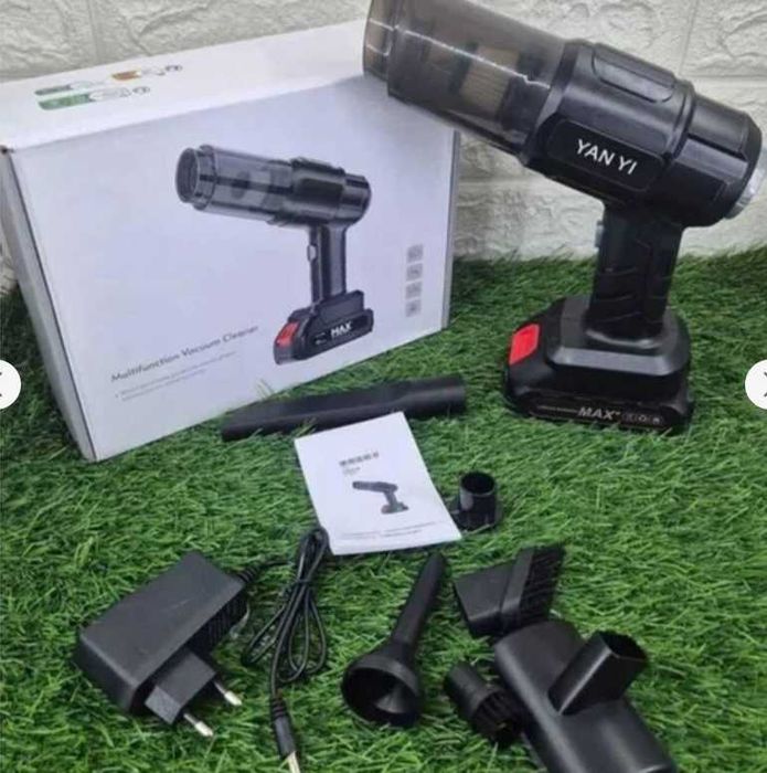 Акумуляторний пилосос для авто і дома Чорний