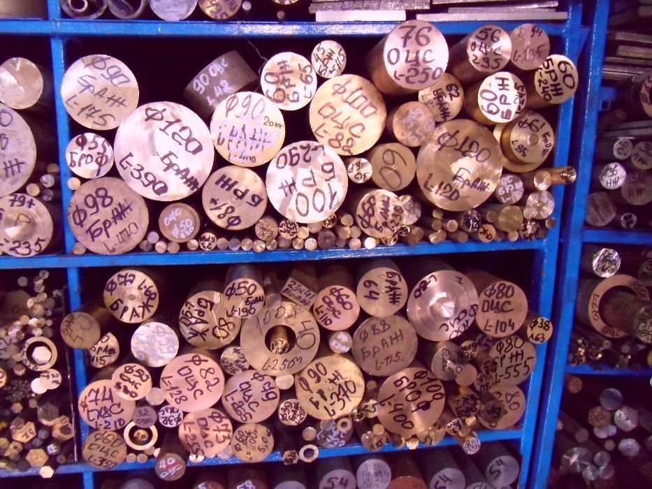 Бронза круг ОЦС 555, БрАЖ 9-4, с порезкой