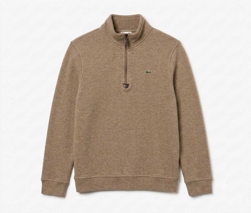 Шерстяной кашемировый свитер Lacoste 1/4 Zip