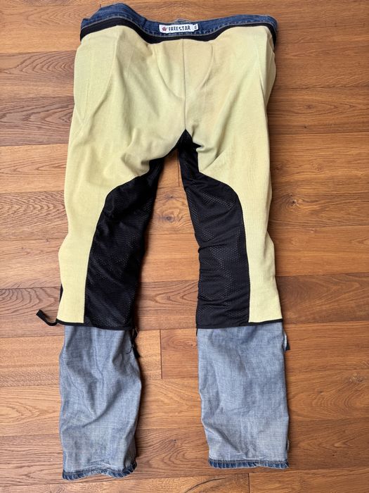 Jeansowe spodnie motocyklowe freestar