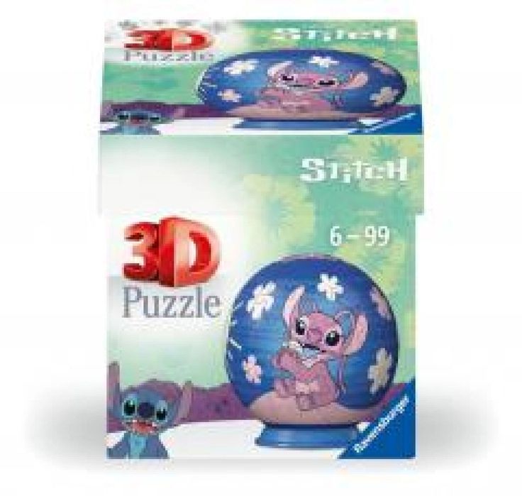 Puzzle 3D Kula: Stitch 2 pudełko,82x81 mm