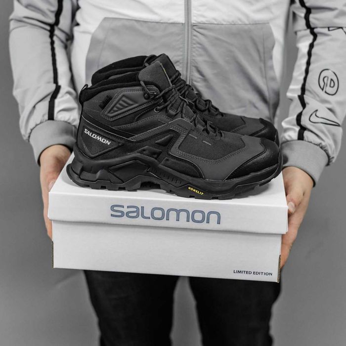 Кросівки зимові Salomon High Gore-Tex Black premium