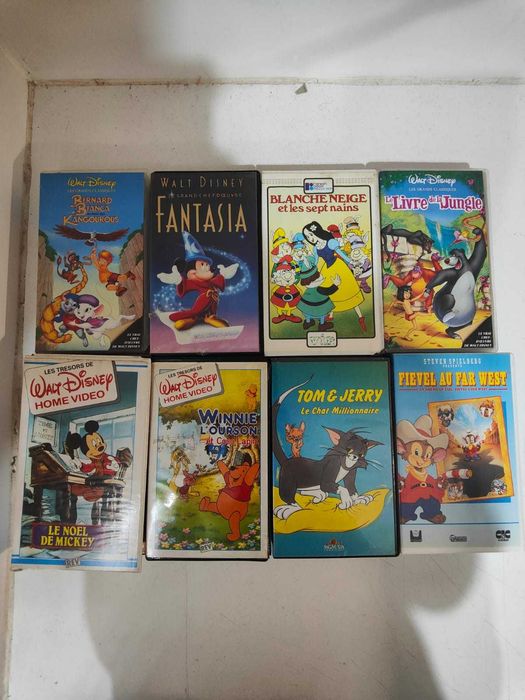 Lote Vhs Infantil 6 - Ver lista Abaixo - PROMOÇÂO 1 €