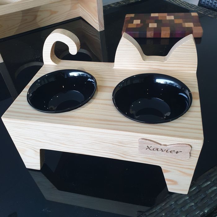 Comedouro para gato personalizado