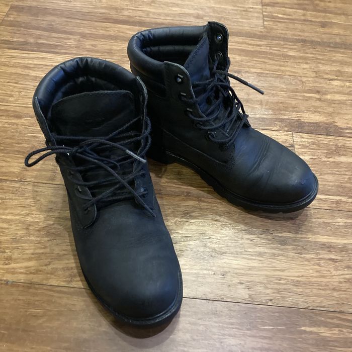 Buty zimowe trapery damskie Timberland czarne skórzane rozmiar 38