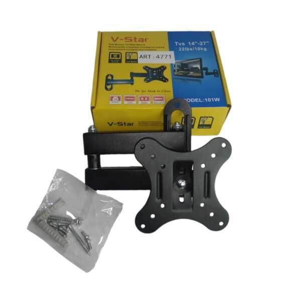 Кронштейн для телевізора 14″-27/55″ 10-20 кг з нахилом і поворотом