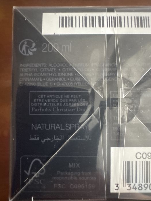 Dior SAUVAGE perfum 200ml