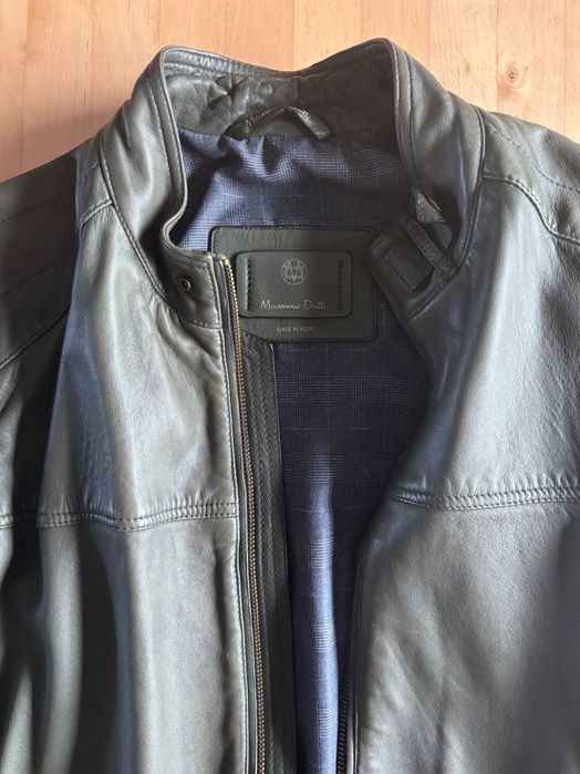 Casaco em pele Massimo Dutti