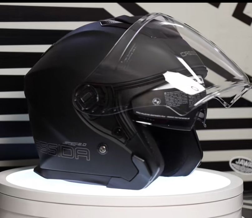 Kask motocyklowy Cassida Jet-Tech szyba antyfog interkom ready XS-XXL