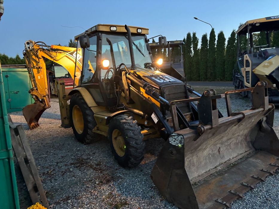 Caterpillar CAT 428C 2001r 4x4 perełka koparko ładowarka teleskop widły rekin  Koparko ładowarka CAT 428D rok 2005 unikat perełka 4x4 pełna opcja
