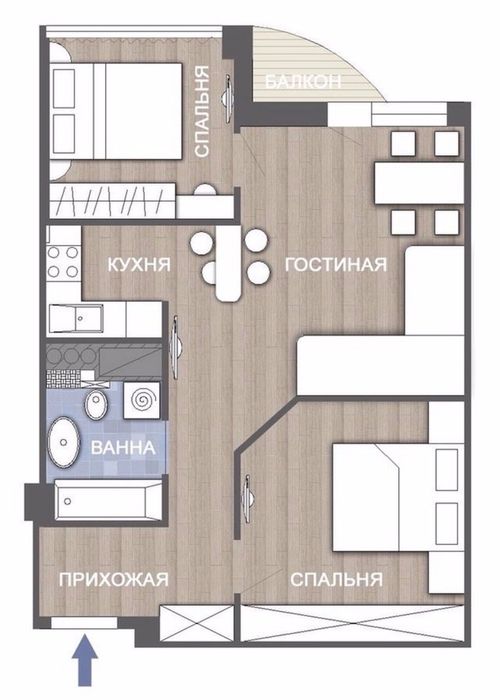 Сдам свою Стильную квартиру 2 спальни ,боковой вид моря