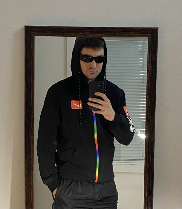(M) NIKE Черное Зип худи чорне зіп худі zip hoodie кофта лгбт