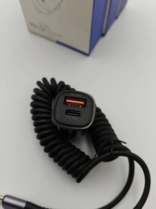 Ładowarka samochodowa 60 w usb typ c - usb typ c syncwire sw-xc769