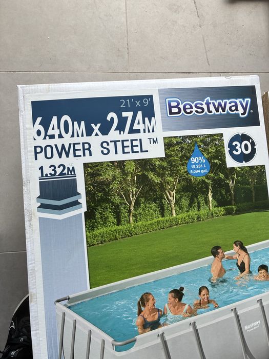 Piscina nova bestway 6.40 x 2.74 x 1.32
