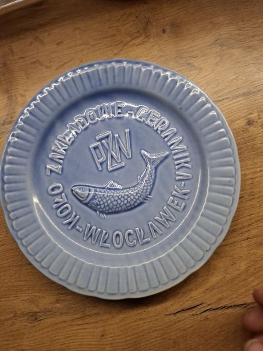 PRL Talerz fajansowy