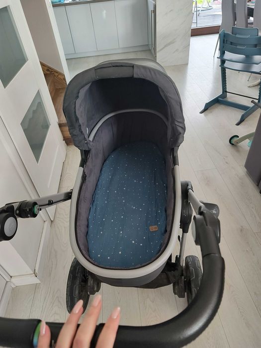 Wózek 3 w 1 firmy Teutonia granatowy