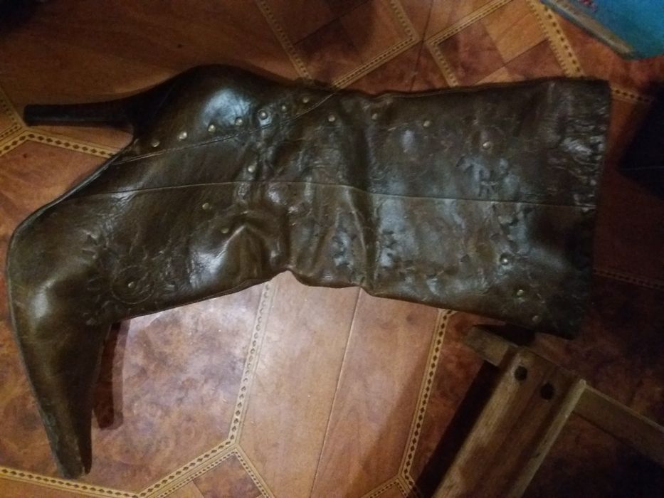 Туфли женские сапожки кожа