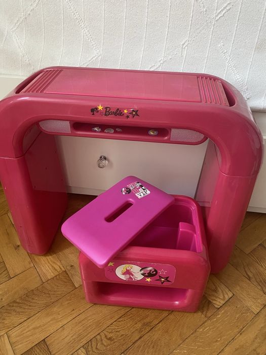 Pianinko organki stolik Barbie z taboretem