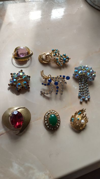 Брошки.Вінтаж.Чехія.