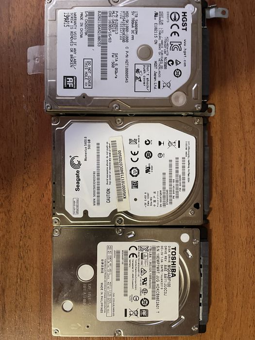 Жорсткі диски HGST Seagate Toshiba 500gb/1tb