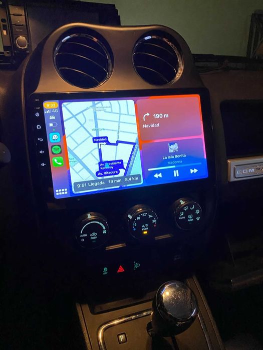 Auto Rádio Jeep Compass Patriot, 2 Din,  Ano 2010 até 2016