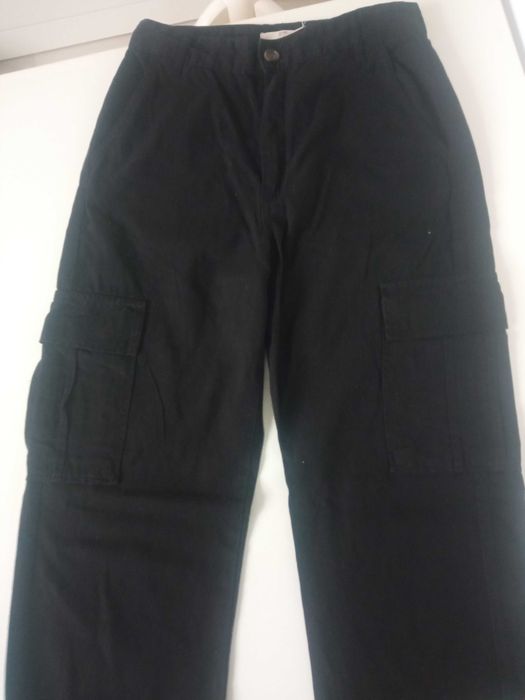 Stradivarius damskie spodnie bojówki r S/36 pas 72cm.