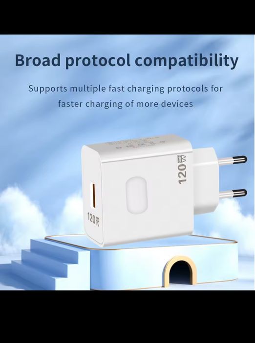 Szybka ładowarka kostka 120W z kablem