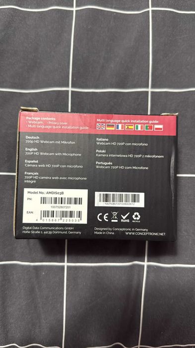 Câmara 720p HD Webcam com Microfone (FECHADO)