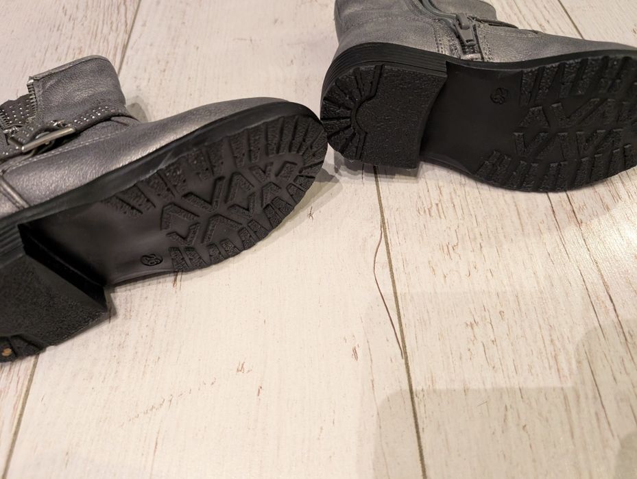 Nowe  buty zimowe botki szare z  cyrkoniami  rozm 26 Cool club