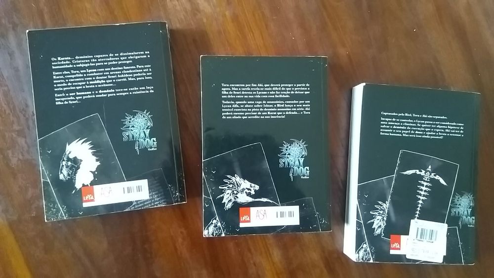 Mangás col. Stray Dog, vols. 1, 2, 3, mangá,preço dos 3 livros