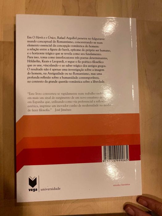O Herói e o único Rafael Argullol Estudos Líterarios Romantismo