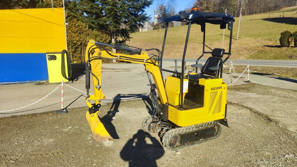 Minikoparka GG1000 PERKINS 3 ŁYŻKI umowa mini koparka
