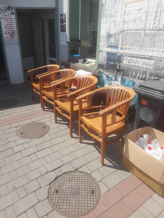 4 Krzesła Ogrodowe Tarasowe BETAWI Boho Mocne Stabilne I WYGODNE !!