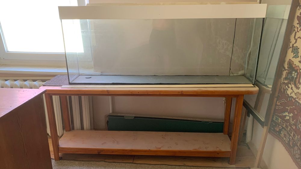 Акваріум 150 літрів з підставкою світлом, фільтром і нагрівачем