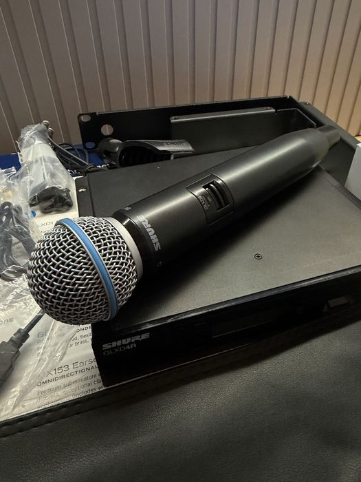 Shure GLX-D mikrofony bezprzedowodowe mikrofon  – SM58 / Beta 58A rack